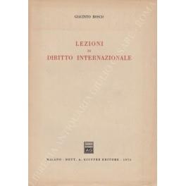Lezioni di diritto internazionale - Giacinto Bosco - copertina