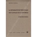 separazione personale dei coniugi ed il divorzio