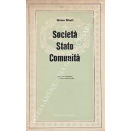 Societa, Stato, Comunita. Per una economia e politica comunitaria - Adriano Olivetti - copertina