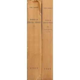 Manuale di diritto penale. Vol. I - Parte generale. Vol. II - Parte speciale, tomo primo (unico pubblicato) - copertina