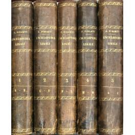 Enciclopedia legale ovvero repertorio alfabetico di legislazione giurisprudenza e dottrina in materia di dritto civile commerciale criminale amministrativo canonico pubblico naturale e delle genti per l'Avv. Domenicantonio Galdi. Rifusa, accresciuta  - Francesco Fioriti - copertina