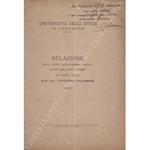 Relazione sull'anno accademico 1916-917 letta nell'Aula Magna