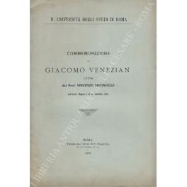 Commemorazione di Giacomo Venezian letta dal Prof. Vincenzo Simoncelli nell'Aula Magna il di 16 febbraio 1916 - Vincenzo Monticelli - copertina