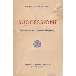 Successioni (esposte per voci in ordine alfabetico) - copertina