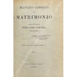 Tractatus canonicus de matrimonio - copertina