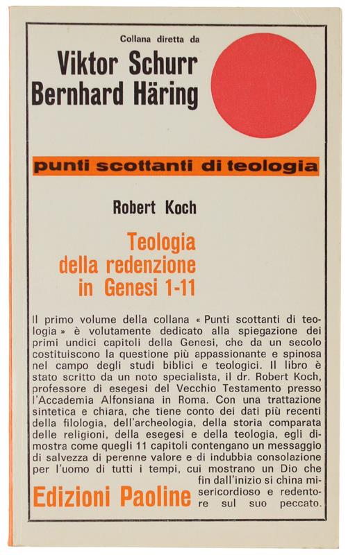 TEOLOGIA DELLA REDENZIONE IN GENESI 1-11 - Roberto Koch - copertina