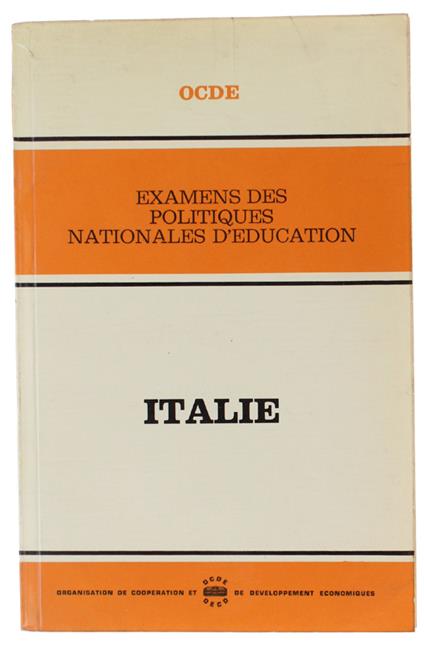 Examens des politiques nationales d'education : ITALIE - OCDE - copertina