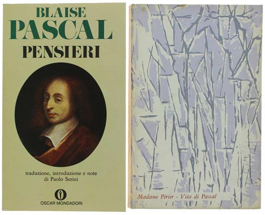PENSIERI + VITA DI PASCAL - Pascal Blaise + Périer M.me - Varie edizioni - 1970 - copertina