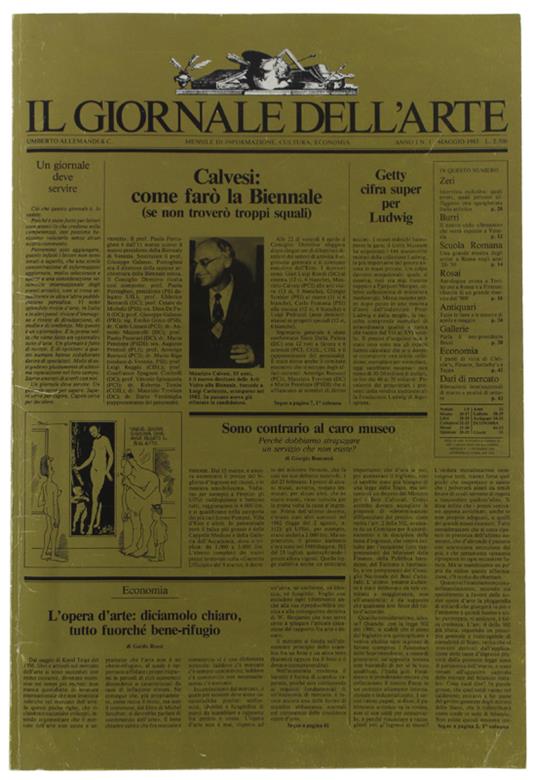 Le PRIME CENTOCINQUANTA PRIME PAGINE DI "IL GIORNALE DELL'ARTE" 1983-1996 - Autori Vari - copertina