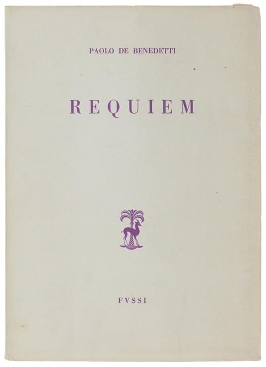 REQUIEM - Paolo De Benedetti - copertina