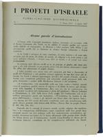 I PROFETI D'ISRAELE - Pubblicazione quindicinale: 62 numeri dal n. 1 del 2 aprile 1957 al n. 62 del 1 aprile 1960 - Lattes Dante - Unione Comunità Israelitiche Italiane