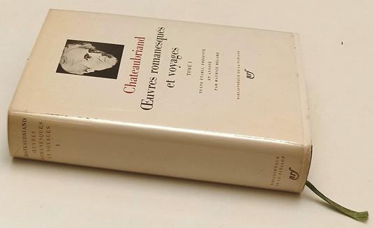 Oeuvres Romanesques Et Voyages Tome I - François-René de Chateaubriand - copertina