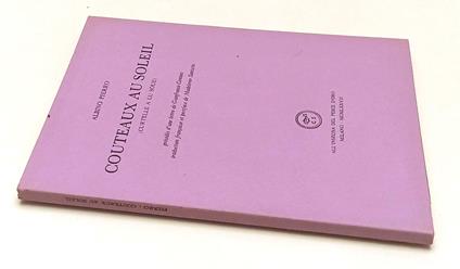 Couteaux Au Soleil Curtelle A Lu Soue - Albino Pierro - copertina