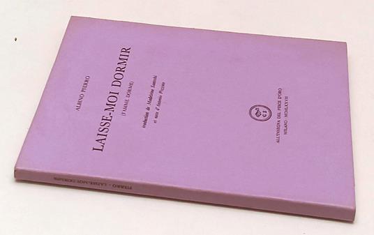 Laisse-Moi Dormir Famme Dorme - Albino Pierro - copertina