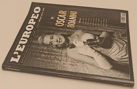 Rivista L'Europeo 1 Oscar Una Scena Lunga 80 Anni - copertina