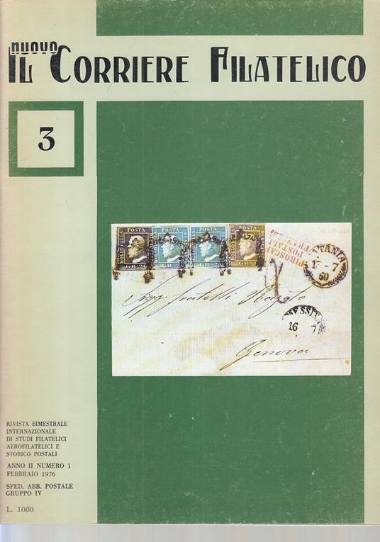 Il Nuovo Corriere Filatelico N.3 Rivista -- Firenze --- 1976 - copertina
