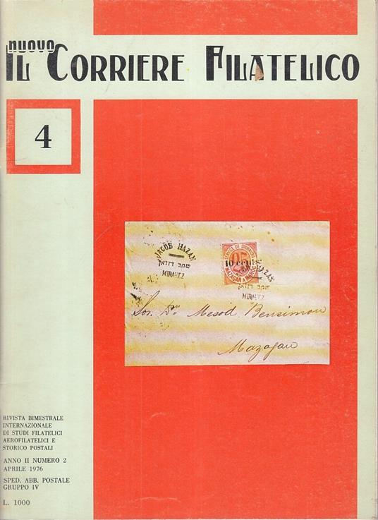 Il Nuovo Corriere Filatelico N.4 Rivista -- Firenze --- 1976 - copertina