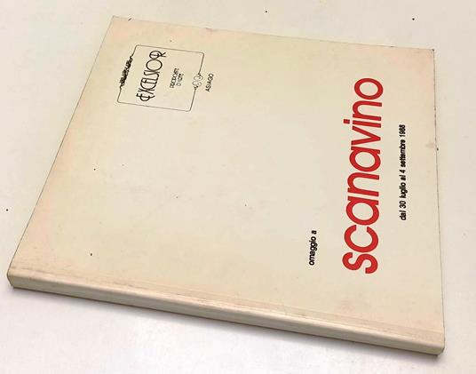 Omaggio A Scanavino Catalogo -- Excelsior- Proposte D'Arte-- 1988- B- Xfs194 - copertina