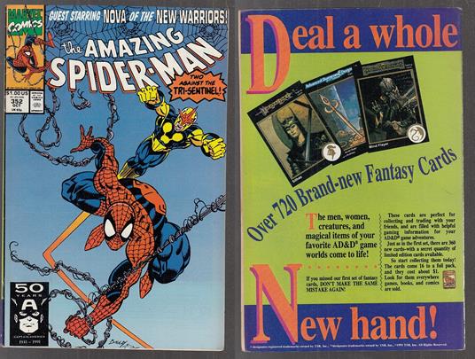 The Amazing Spider-Man N.352 October 1991 Ottobre Marvel Comics Usa - copertina
