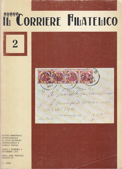 Il Nuovo Corriere Filatelico N.2 Rivista -- Firenze --- 1975 - copertina