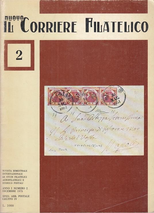 Il Nuovo Corriere Filatelico N.2 Rivista -- Firenze --- 1975 - copertina