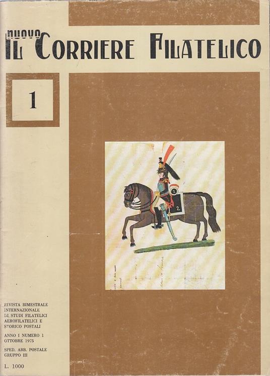 Il Nuovo Corriere Filatelico N.1 Rivista -- Firenze --- 1975 - copertina