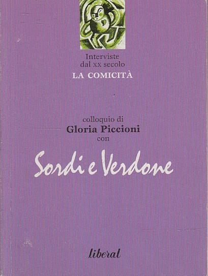 Colloqui Di Gloria Piccioni Con Sordi E Verdone - copertina