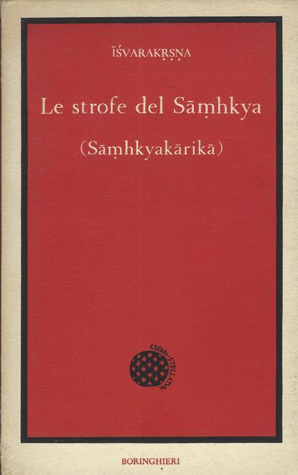 Le Strofe Del Samhkya (Samhkyakarika) - Isvarakrsna - copertina