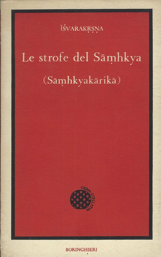 Le Strofe Del Samhkya (Samhkyakarika) - Isvarakrsna - copertina
