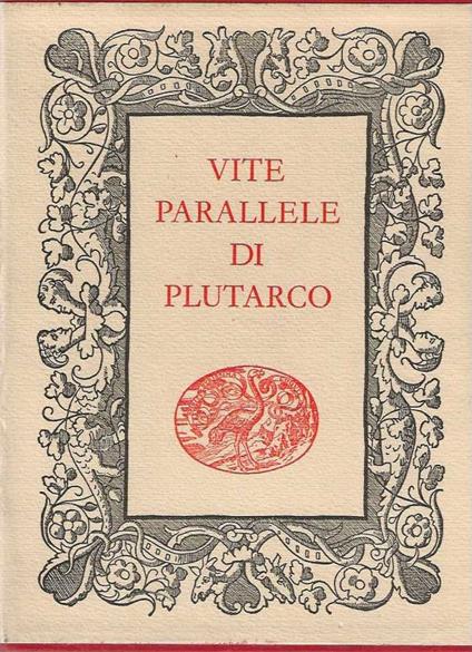 Vite Parallele - Plutarco - copertina