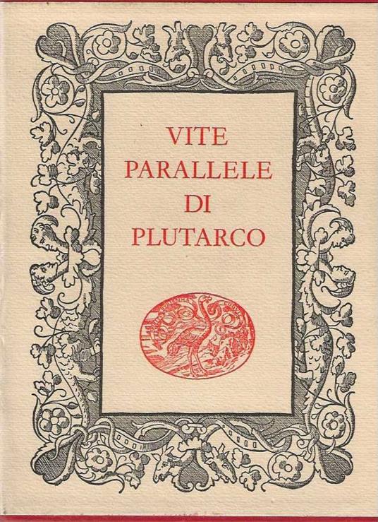 Vite Parallele - Plutarco - copertina
