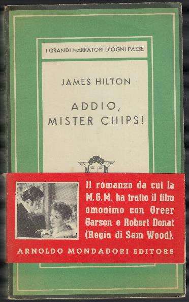 Addio, Mister Chips! - James Hilton - copertina
