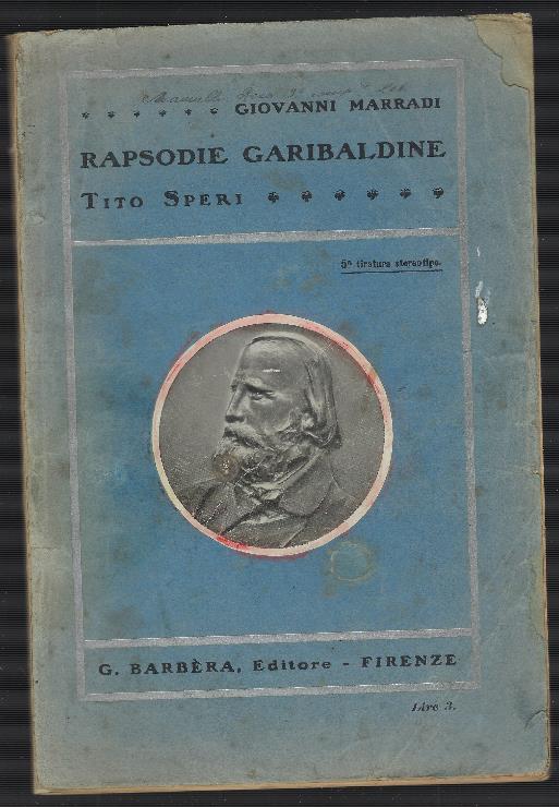 Rapsodie Garibaldine - Giovanni Maurandi - copertina