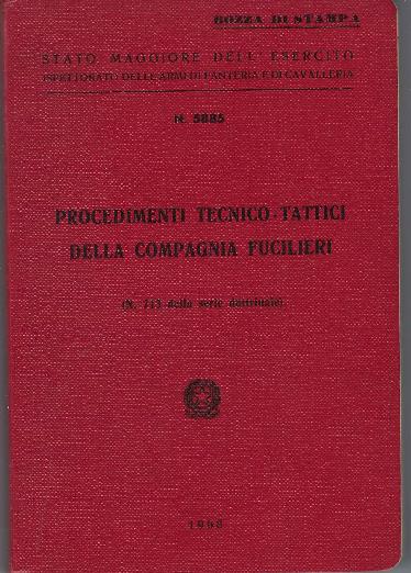Procedimenti Tecnico-Tattici Della Compagnia Fucilieri - copertina
