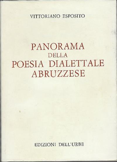 Panorama Della Poesia Dialettale Abruzzese - Vittoriano Esposito - copertina