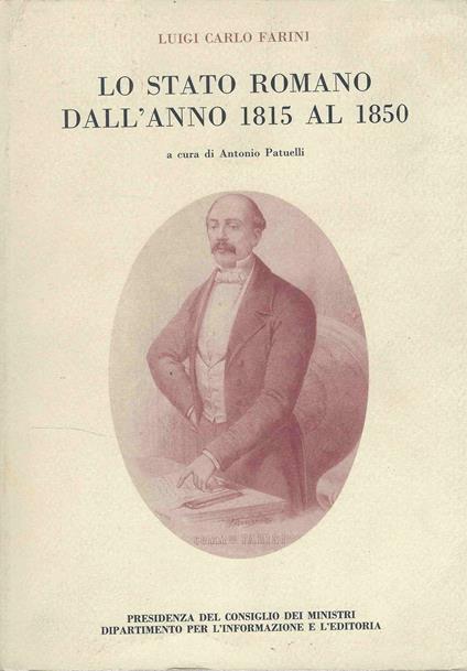 Lo Stato Romano Dall'anno 1815 Al 1850 - Luigi Carlo Farini - copertina