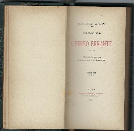 L' ebreo Errante - Corrado Ricci - copertina