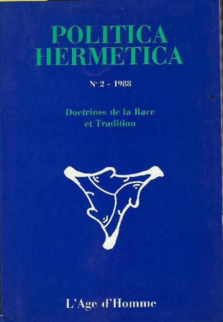 Politica Hermetica 2 - 1998 - copertina