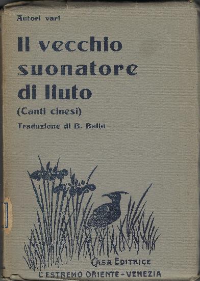 Il Vecchio Suonatore Di Liuto (Canti Cinesi) - copertina