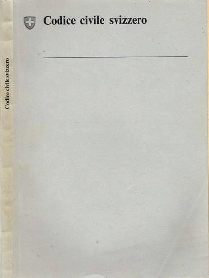 Codice civile svizzero - copertina