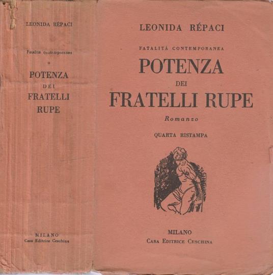 Potenza dei Fratelli Rupe - Leonida Rèpaci - copertina