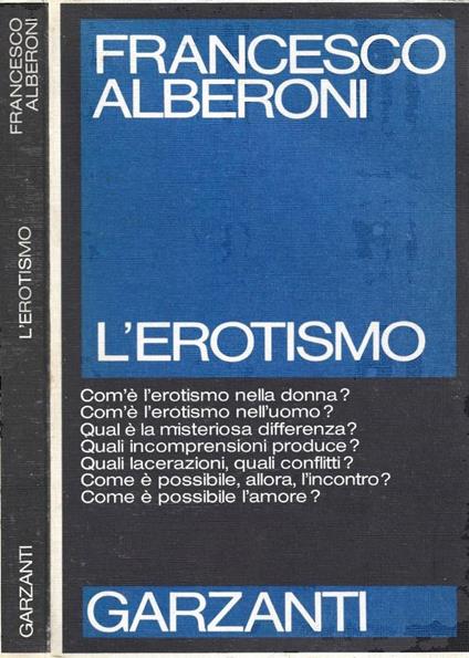 L' erotismo - Francesco Alberoni - copertina