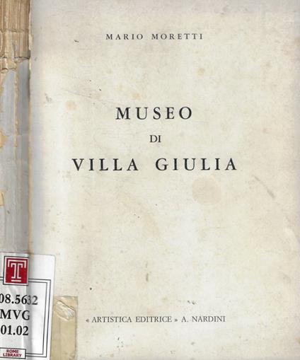 Museo di Villa Giulia - Mario Moretti - copertina