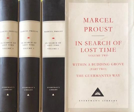 In search of lost time vol II,III,IV - Marcel Proust - copertina