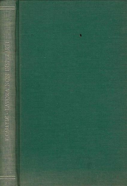 Lavora, non disperarti - Thomas Carlyle - copertina