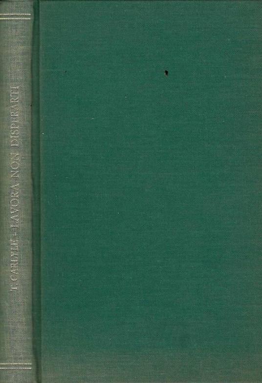 Lavora, non disperarti - Thomas Carlyle - copertina
