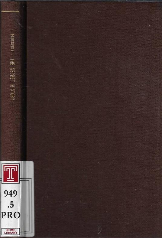 The secret history - Procopio di Cesarea - copertina