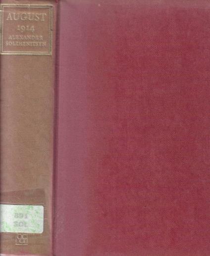 August 1914 - Aleksandr Solzenicyn - copertina