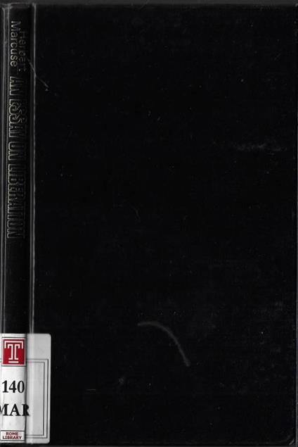 An essay on liberation - Herbert Marcuse - copertina