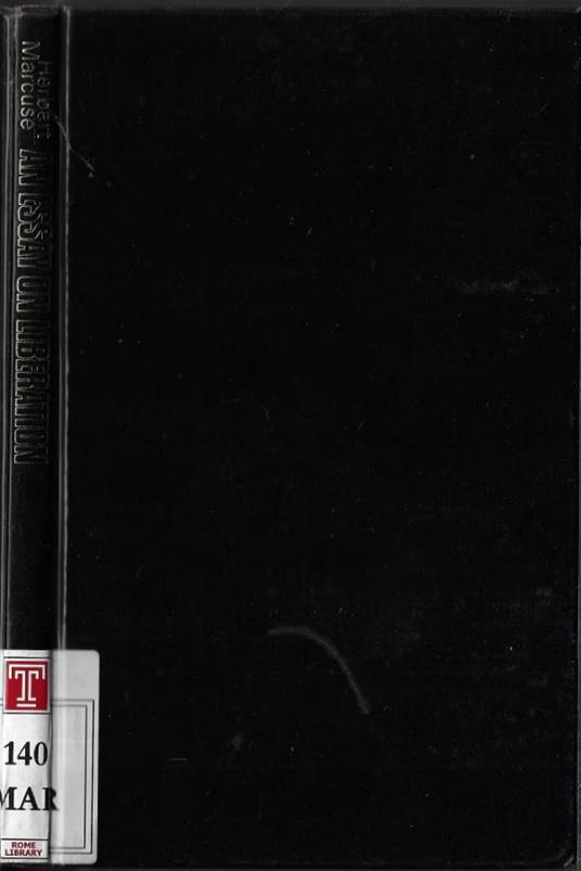 An essay on liberation - Herbert Marcuse - copertina